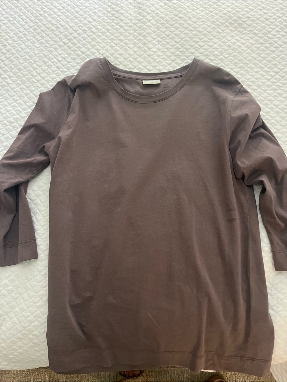 Dries Van Noten Relaxed 3/4 Sleeve Tunic - dark lavender